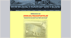 Desktop Screenshot of eiltransporte.de